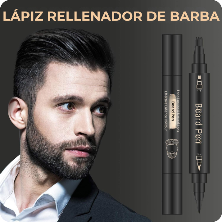 2x1 Lápiz Rellenador de Barba Resistente al Agua