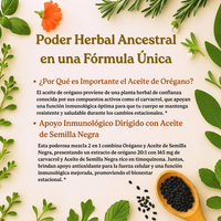 Aceite de Orégano 2 en 1 con  Semilla Negra - 300 Cápsulas Blandas
