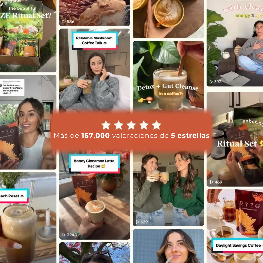 RYZE Café de Hongos — Mejores digestiones, ayuda a reducir tu peso