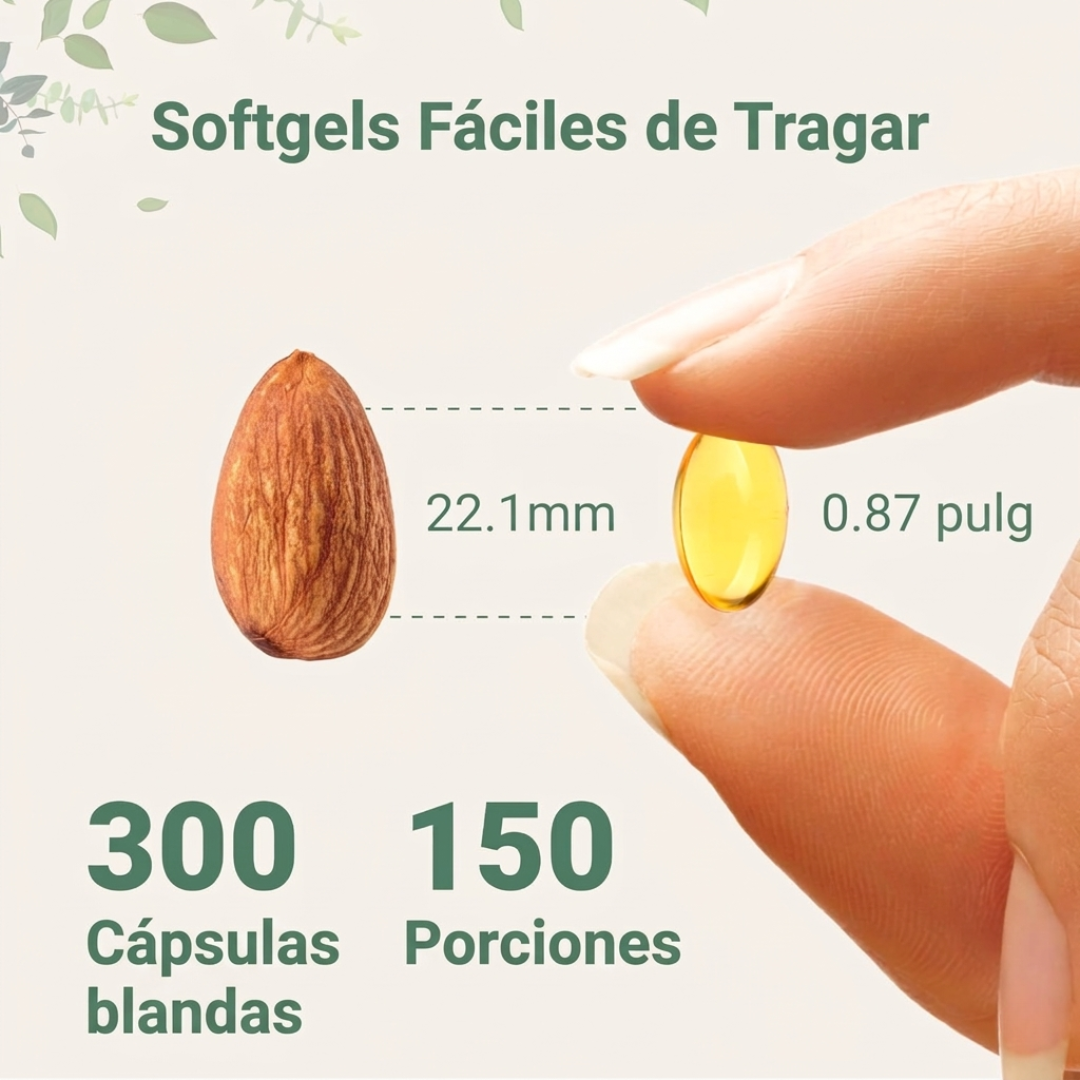 Aceite de Orégano 2 en 1 con  Semilla Negra - 300 Cápsulas Blandas