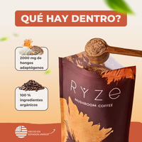 RYZE Café de Hongos — Mejores digestiones, ayuda a reducir tu peso