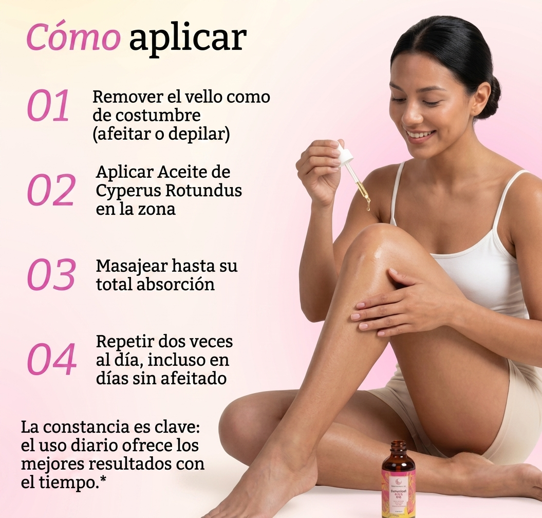 Cyperus rotundus oil - Aceite Inhibidor de crecimiento de vello