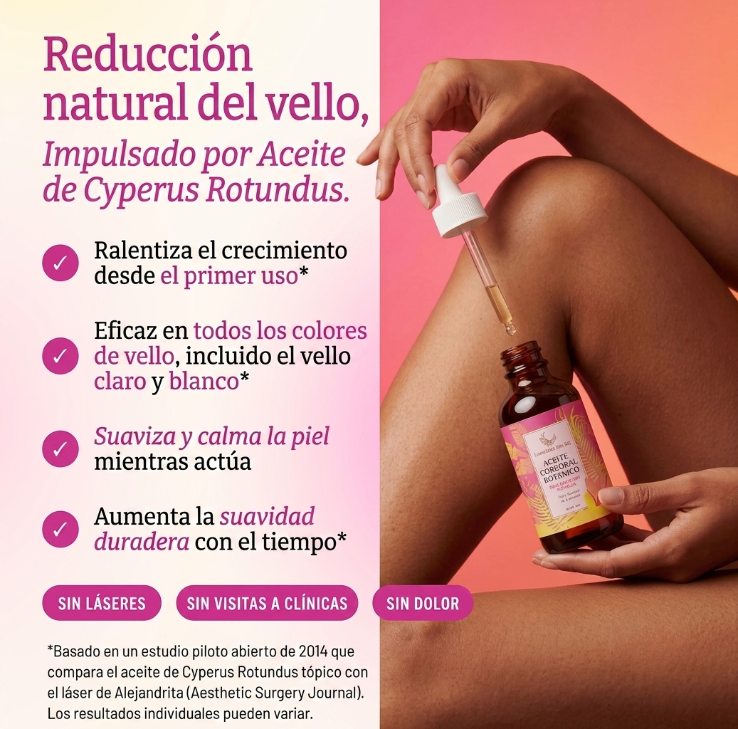 Cyperus rotundus oil - Aceite Inhibidor de crecimiento de vello