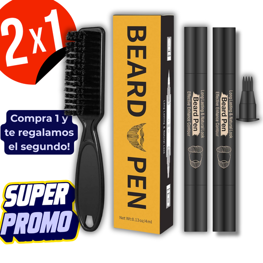 2x1 Lápiz Rellenador de Barba Resistente al Agua