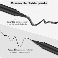2x1 Lápiz Rellenador de Barba Resistente al Agua